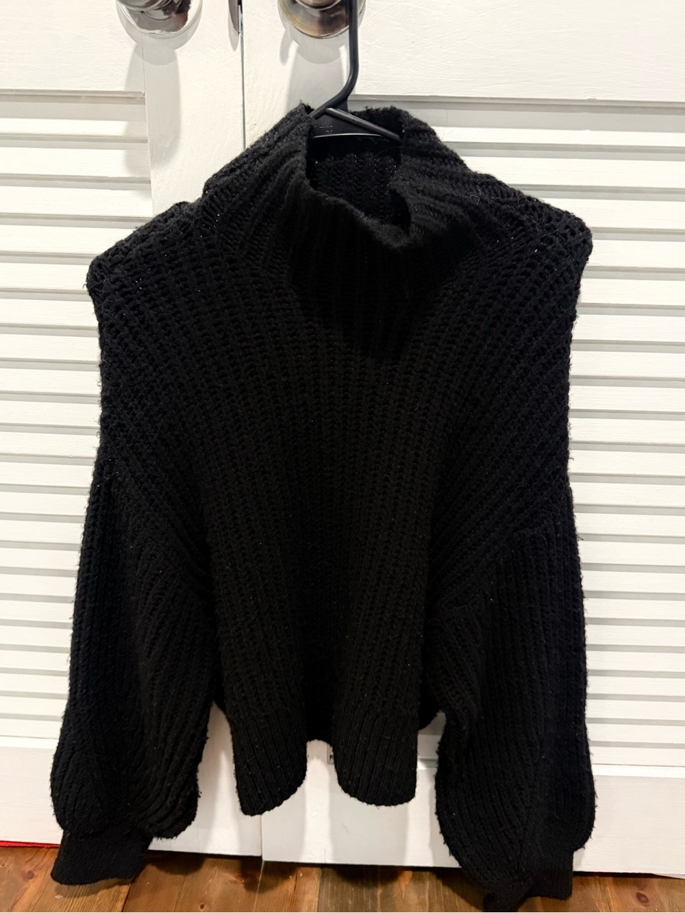 H&M Black Chunky Turtleneck Sweater